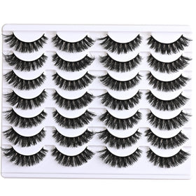 APCYUST lashes in evening makeup setting showing elegant cat-eye effect