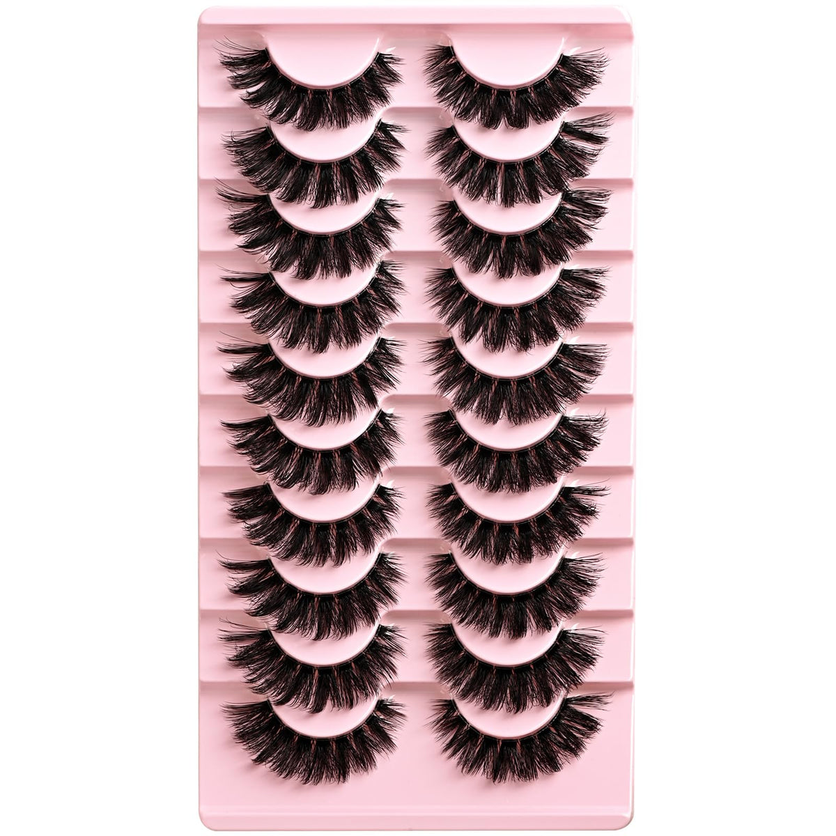 APCYUST lashes styled in makeup setup for easy daily application