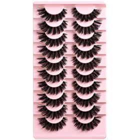 APCYUST lashes styled in makeup setup for easy daily application