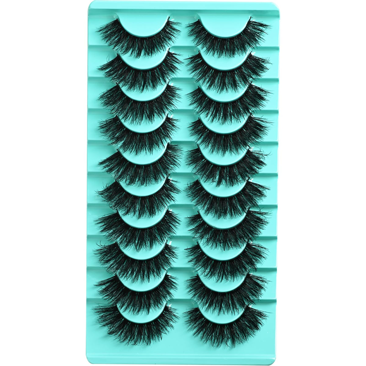 APCYUST lashes worn on model showing subtle cat-eye lift benefit