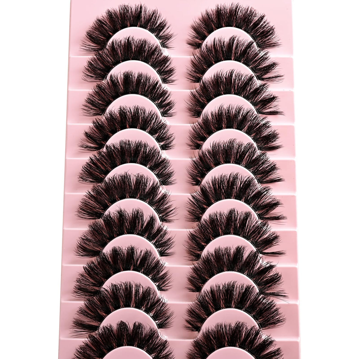 APCYUST lashes next to ruler showing size and beginner-friendly fit