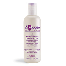 Aphogee front bottle view showing product for quick hair repair and shine