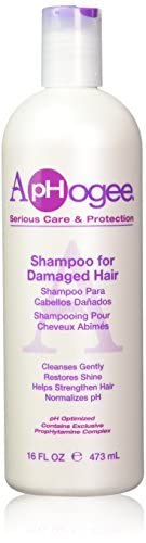Aphogee close-up of shampoo lather on hair strands demonstrating gentle cleansing and improved manageability