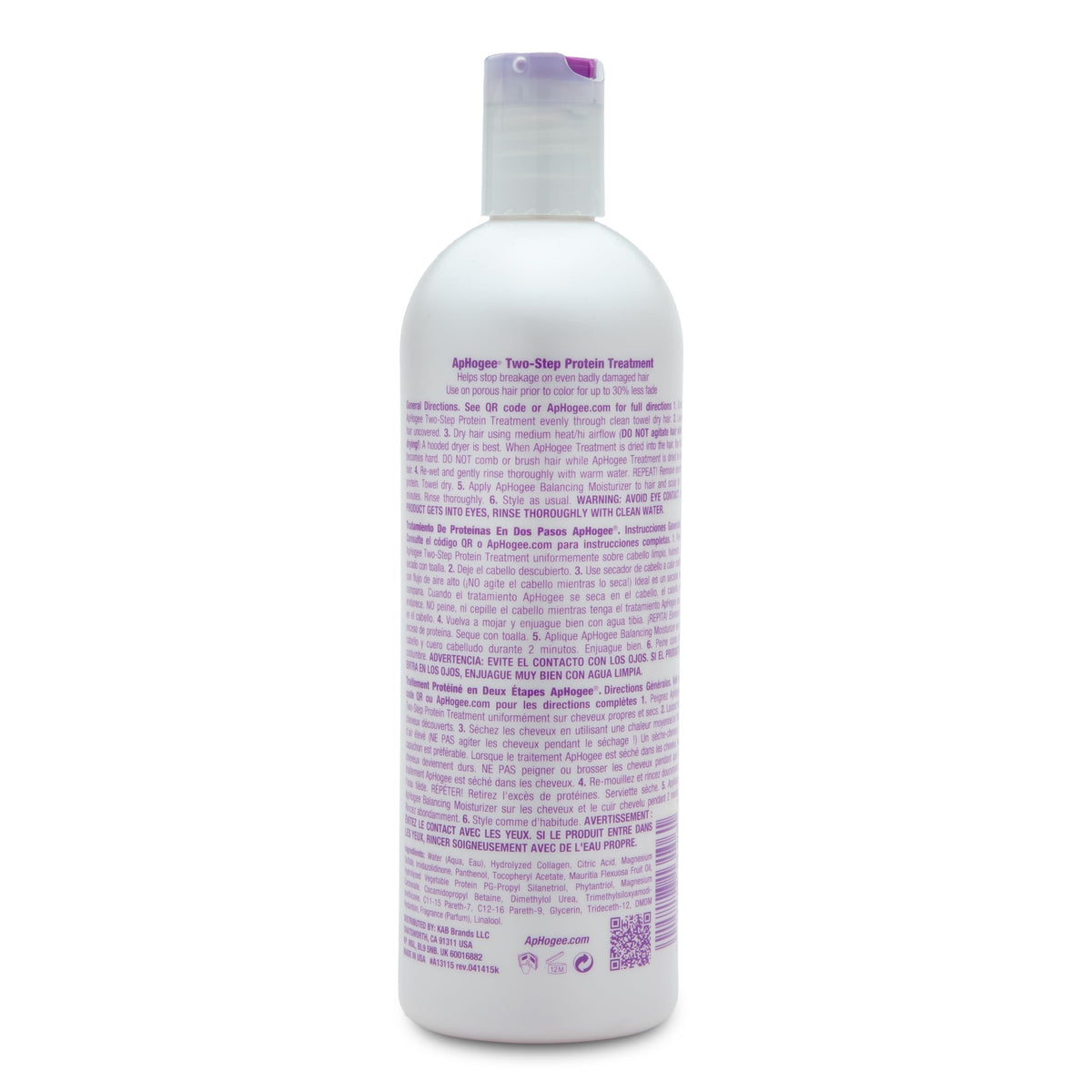 Aphogee 16 fl oz bottles side-by-side for size comparison and multiple-treatment value