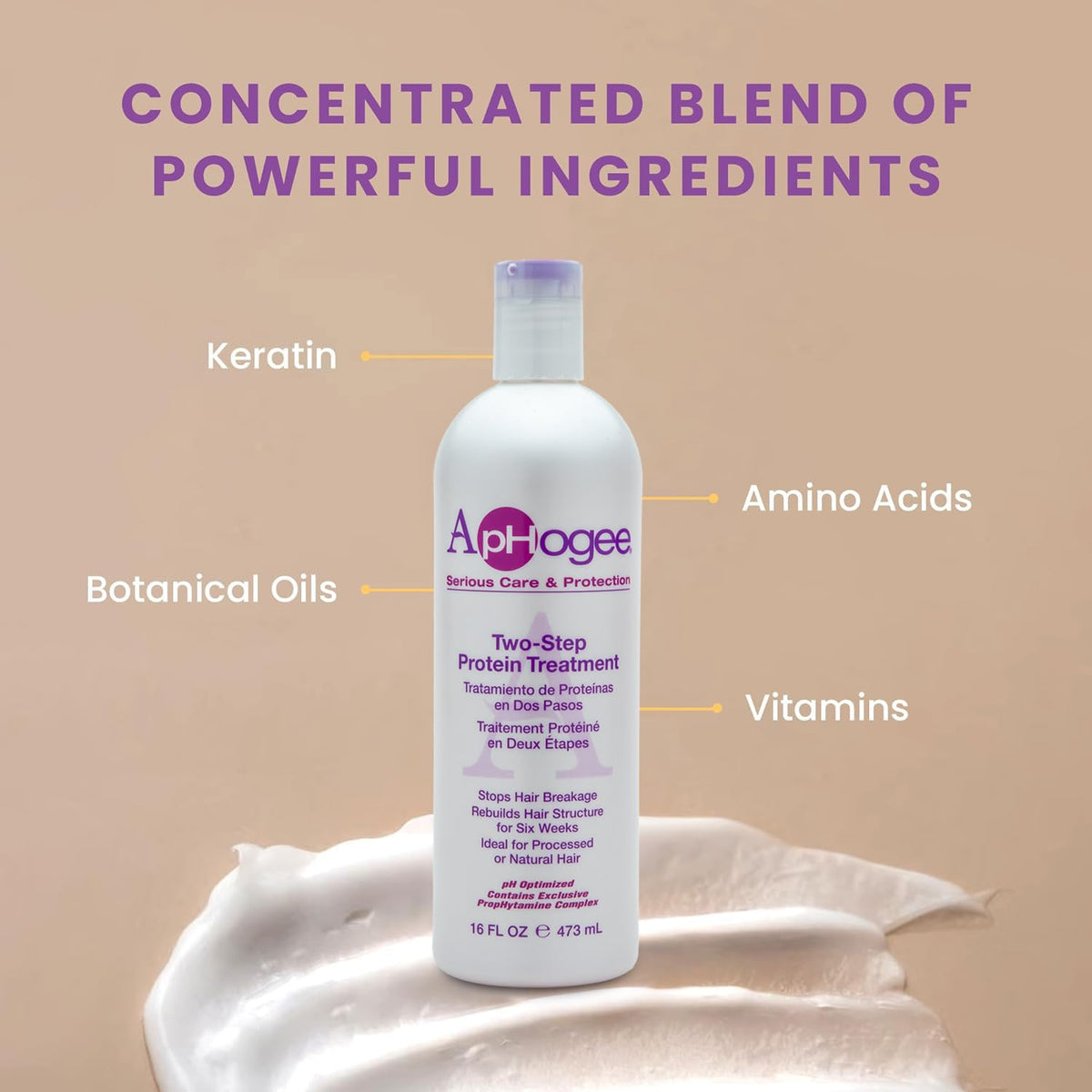 Aphogee two-step products held in hand illustrating easy at-home salon-strength application
