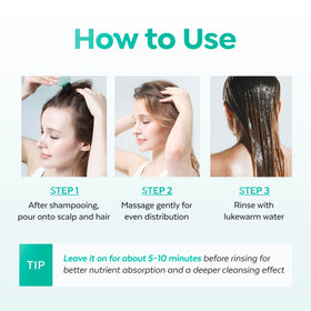 A'PIEU styled hair result showing added shine and smoother texture benefit
