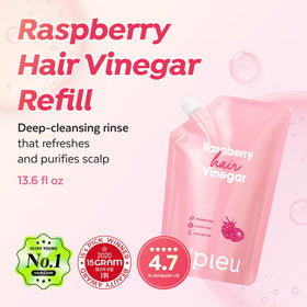 A'PIEU pouring the raspberry rinse to demonstrate easy application