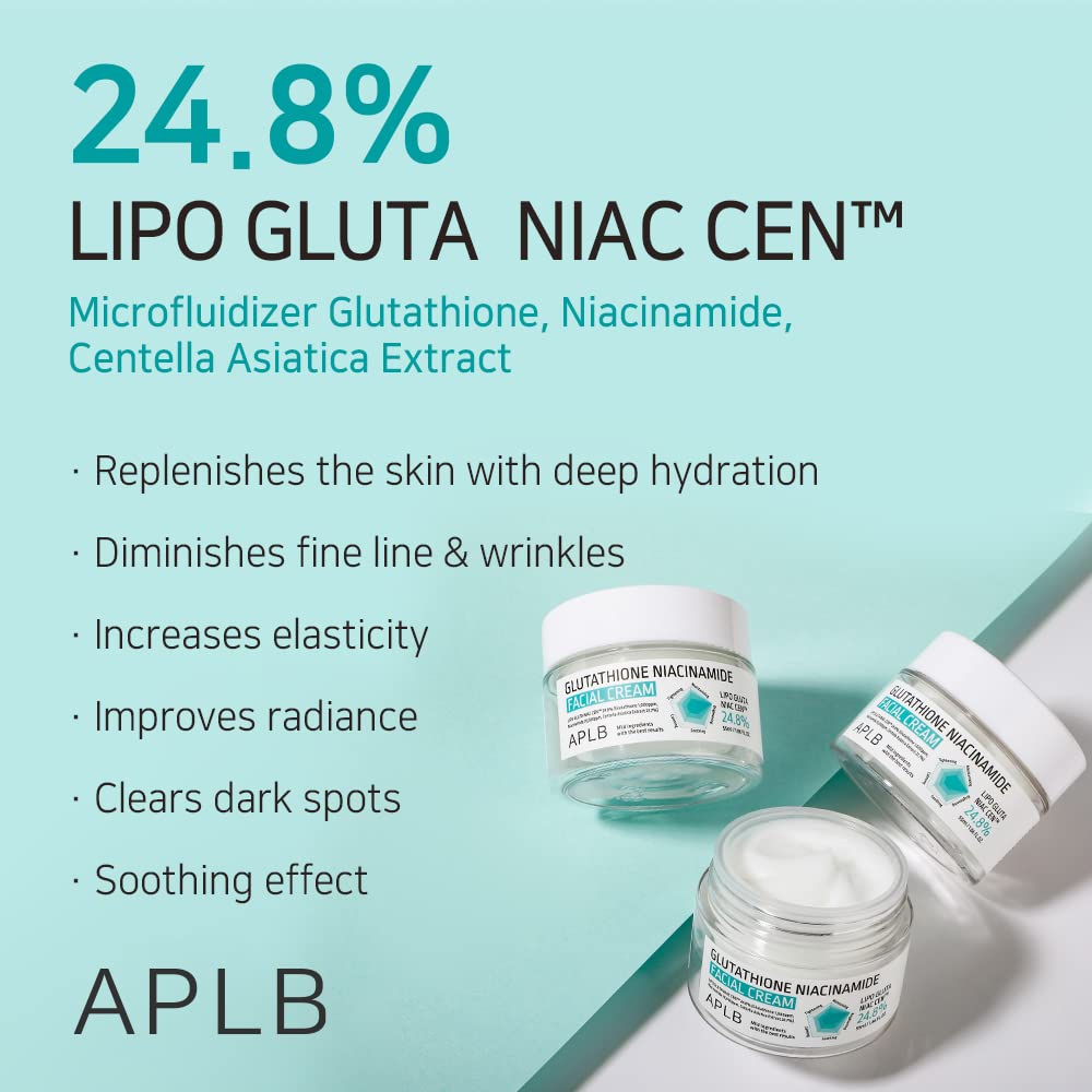 APLB cream swatched on skin with spatula to show spreadability and hydration