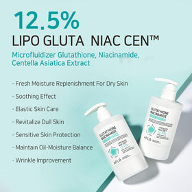 APLB lotion texture swipe showing lightweight, fast-absorbing finish