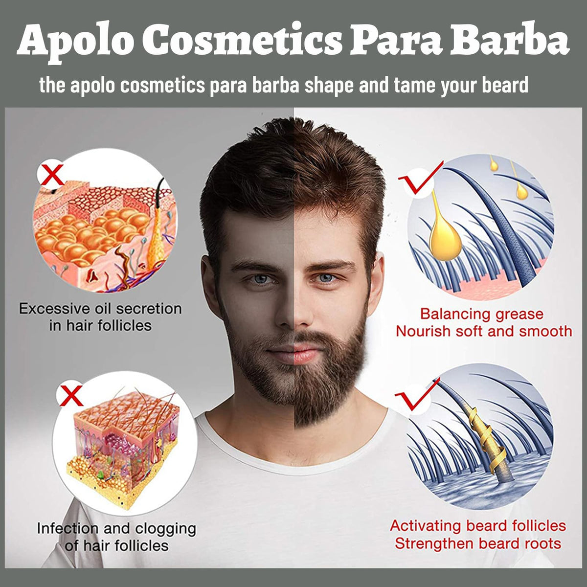 apolo cosmetics hands applying balm demonstrating easy styling and moisturize benefit