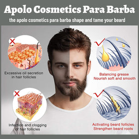 apolo cosmetics hands applying balm demonstrating easy styling and moisturize benefit