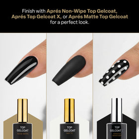 APRÉS 15ml bottle beside common items for scale, compact size for salon portability