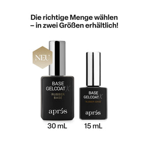 APRÉS 15ml bottle beside common items to show compact size
