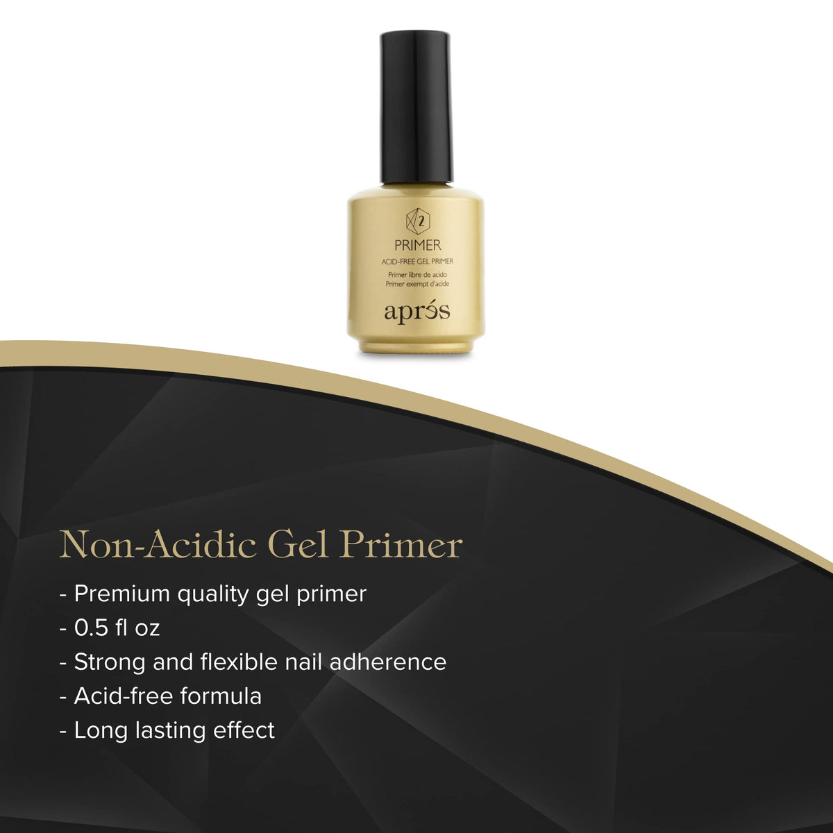 APRÉS close-up of Extend Soak Off Soft Gel application, smooth build and flexible finish