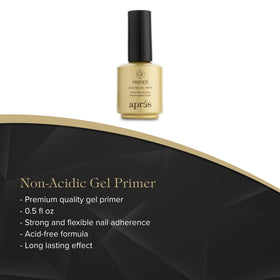 APRÉS close-up of Extend Soak Off Soft Gel application, smooth build and flexible finish