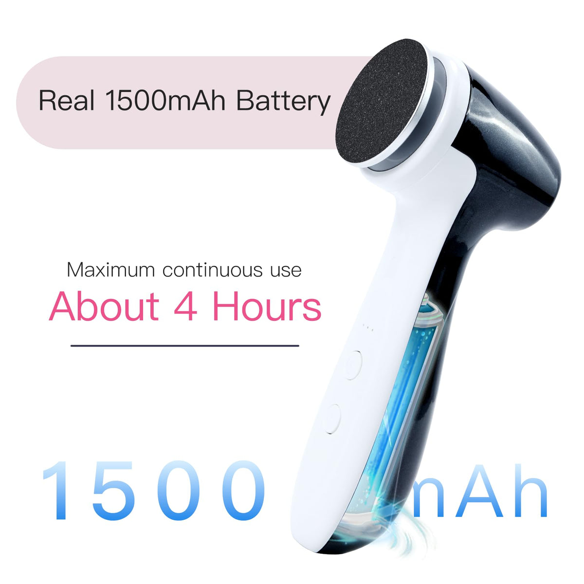 APRELM E7 charging port and indicators illustrating long battery life convenience