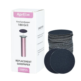 APRELM front view of 120pcs sandpaper replacement pack, long-lasting supply benefit