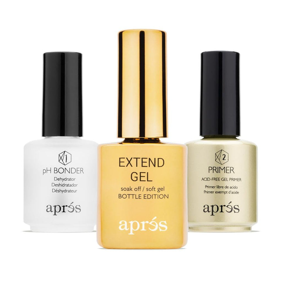APRÉS Extend Gel front bottle showing formula and professional size benefit