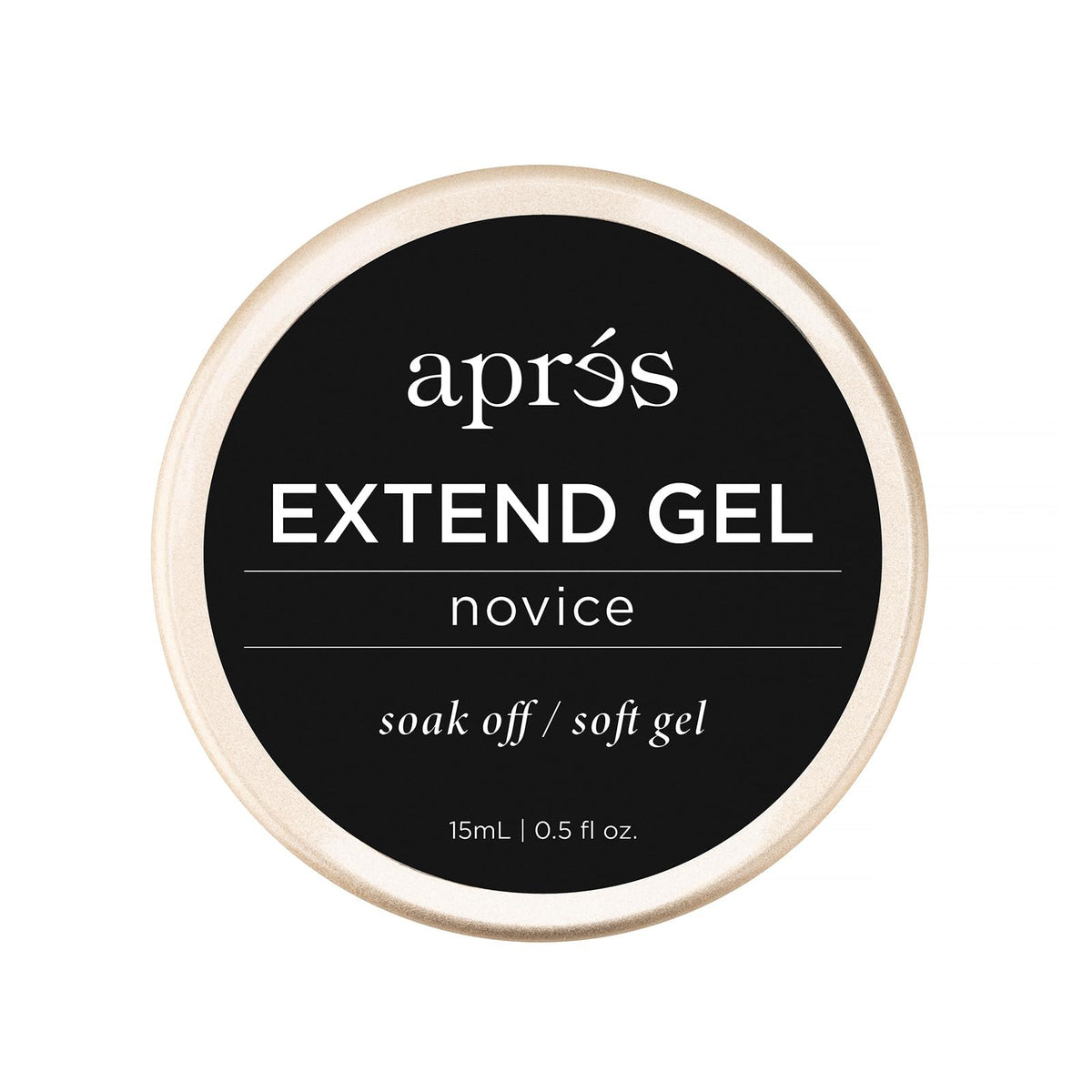 APRÉS jar beside coin for scale, clarifies 15ml container size and travel-friendly benefit