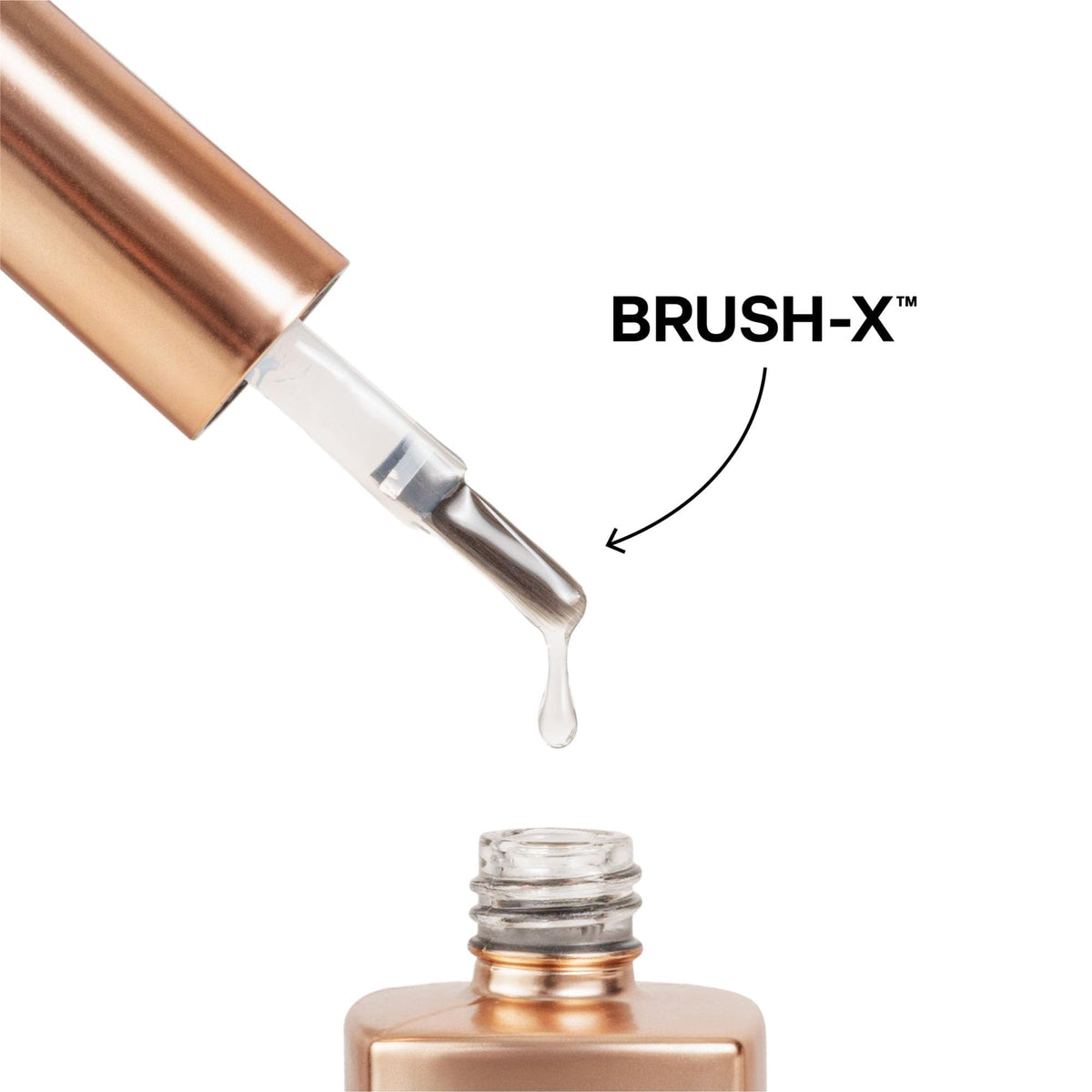 APRÉS gel-x tip placement showing flash-cure step for strong retention