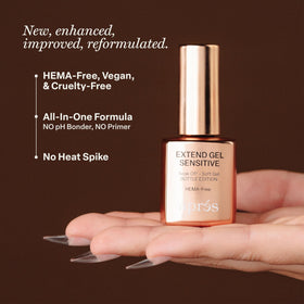 APRÉS adhesive drop texture close-up illustrating smooth spreadability