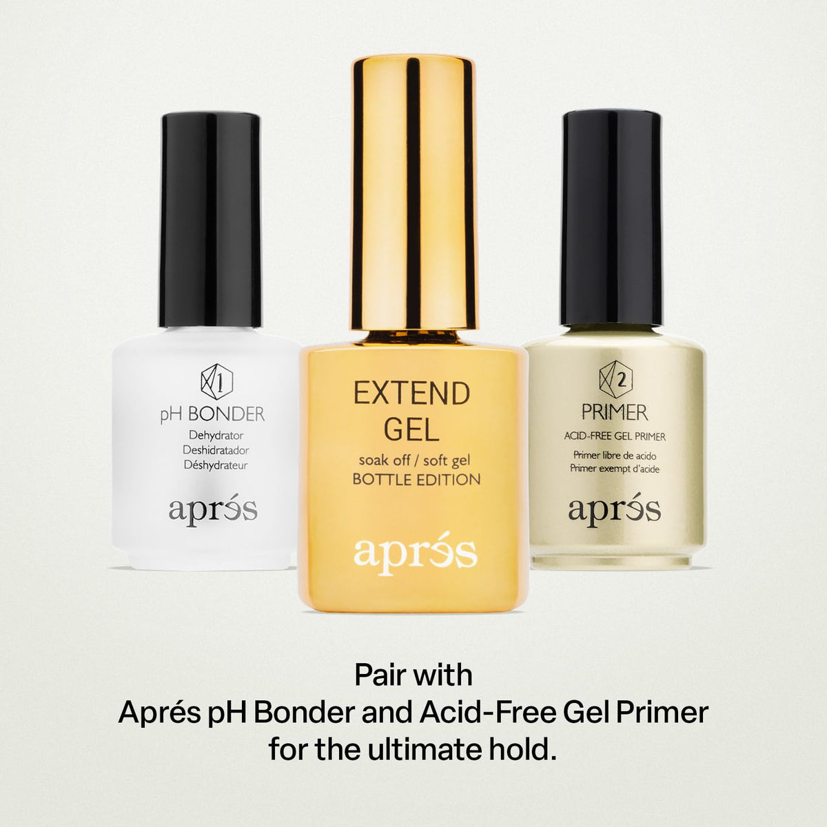 APRÉS soak‑off removal demo showing gentle acetone soak benefit for easy removal