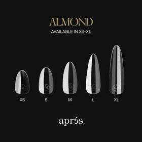 APRÉS close view of thicker free edge for added strength and chip resistance