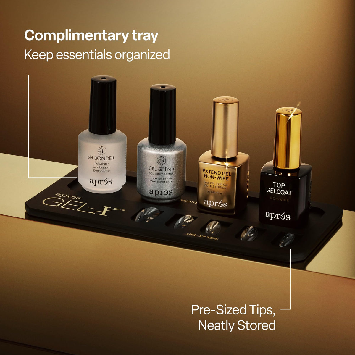 APRÉS application in use showing easy, fast extension procedure