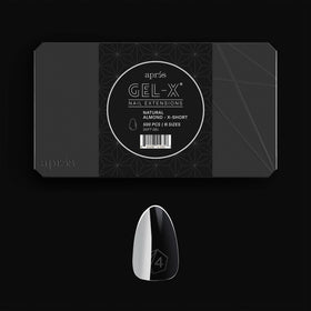 APRÉS box front packaging showing 500 Gel-X tips and branding benefit: bulk supply