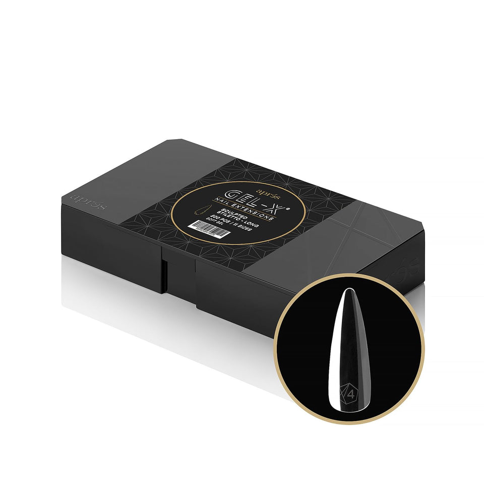 APRÉS front packaging showing 500 Gel-X tips for professional convenience