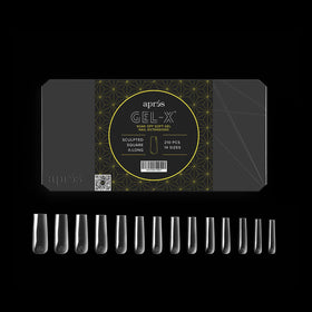 APRÉS Gel-X open box with organized tips demonstrating included sizes for fast service