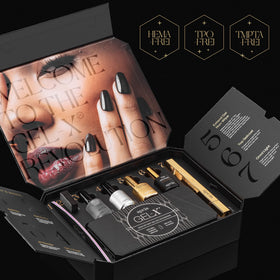APRÉS Gel-X tips laid out 00–9 with half sizes for accurate sizing and selection