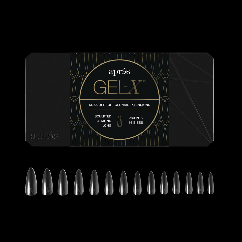 APRÉS front packaging showing 280 Gel-X tips and benefits for professionals