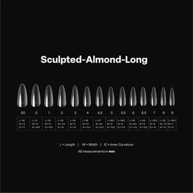 APRÉS size chart with 14 sizes including half-sizes for precise fit