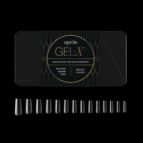 APRÉS front box showing 280 Gel-X tips and label, clear inventory benefit
