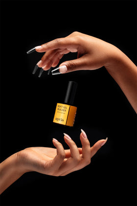 APRÉS on Gel-X extension demonstrating strong flexible extension support