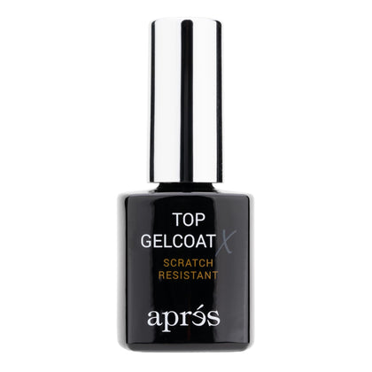 APRÉS front packaging of Top Gelcoat X showing product and glossy benefit