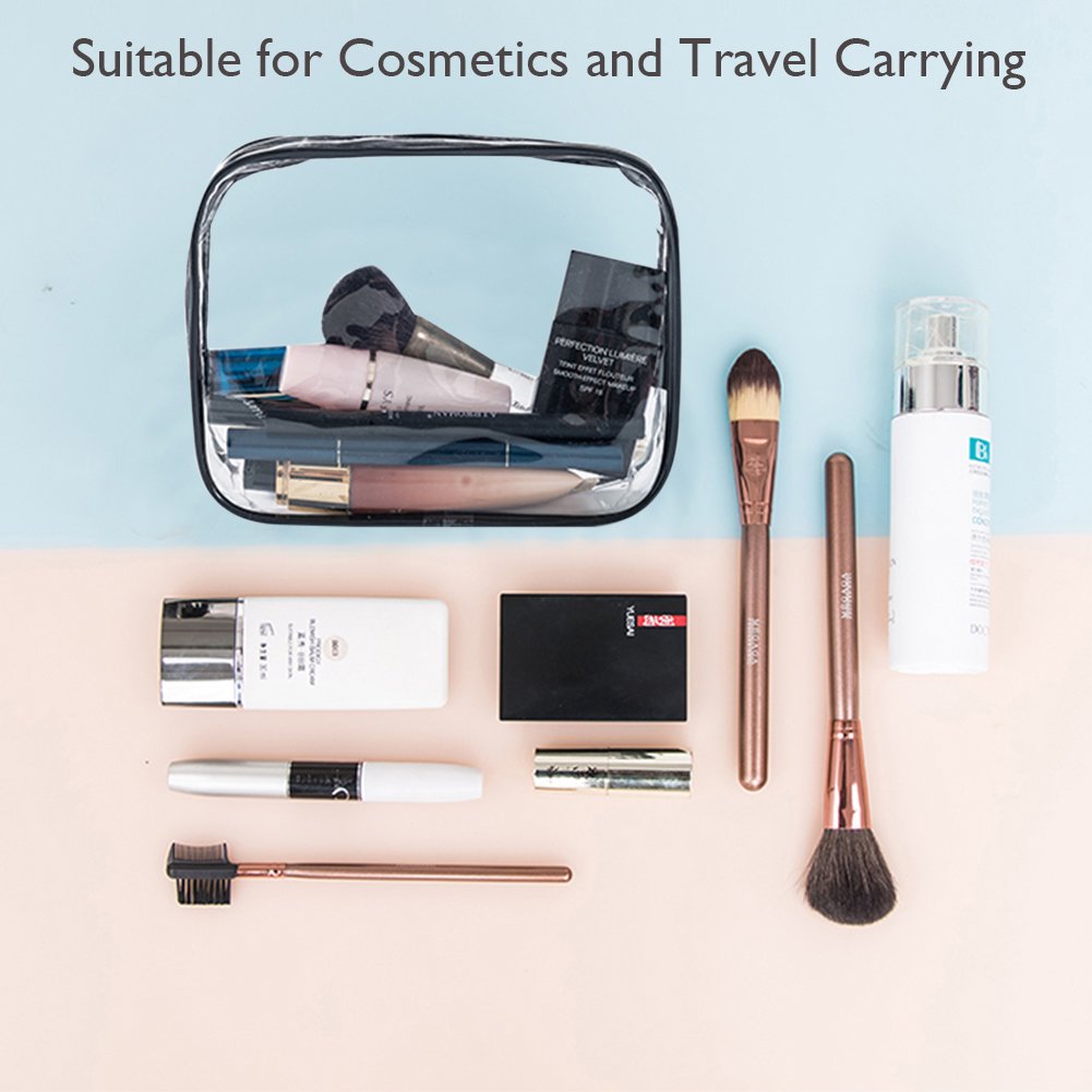 APREUTY makeup pouch size layout displaying large, medium, and small bags for packing flexibility