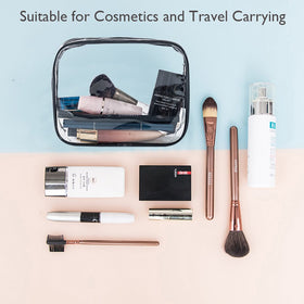 APREUTY makeup pouch size layout displaying large, medium, and small bags for packing flexibility