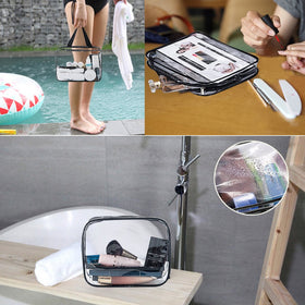 APREUTY small pouch with cosmetics showing tidy storage of lipstick and compact for quick finds