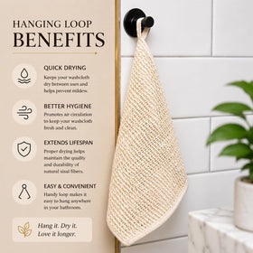 April's Angels beside soap and body wash demonstrating product use convenience