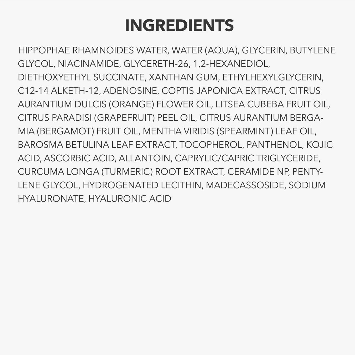 APRILSKIN label close-up showing ingredient list and usage info
