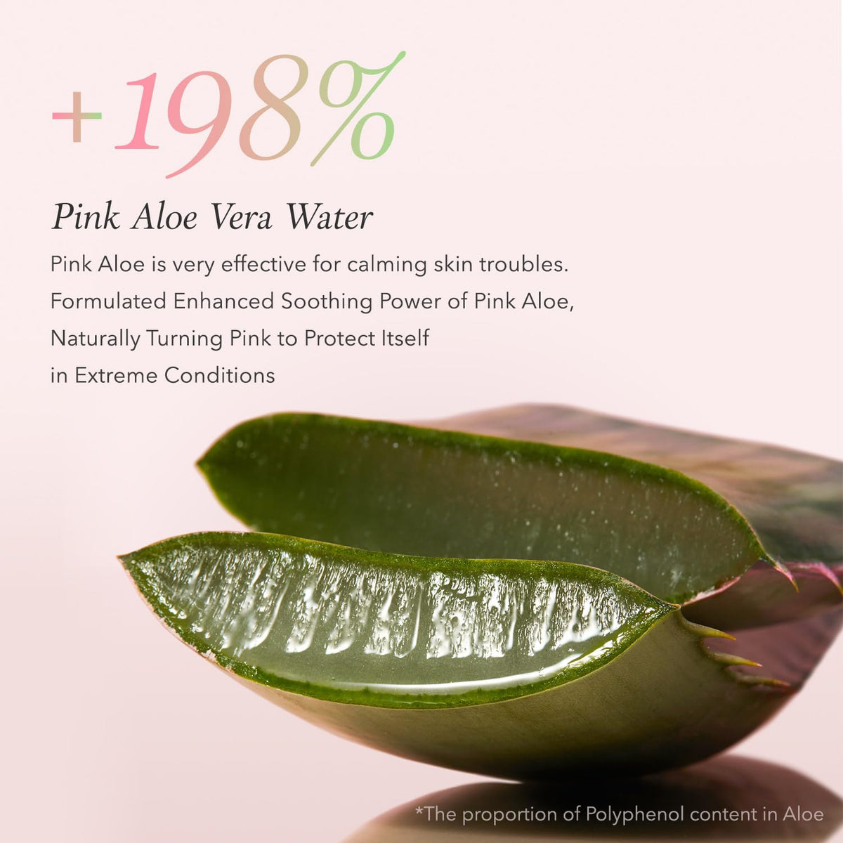 APRILSKIN label ingredients view showing pink aloe and key actives