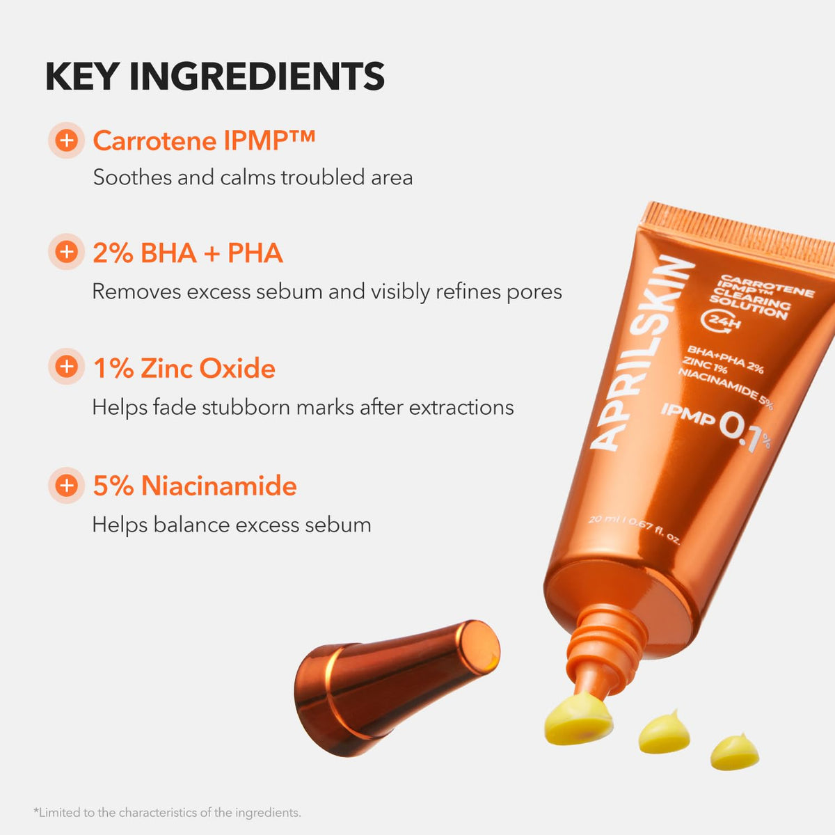 APRILSKIN applying clearing solution as spot treatment to blemish