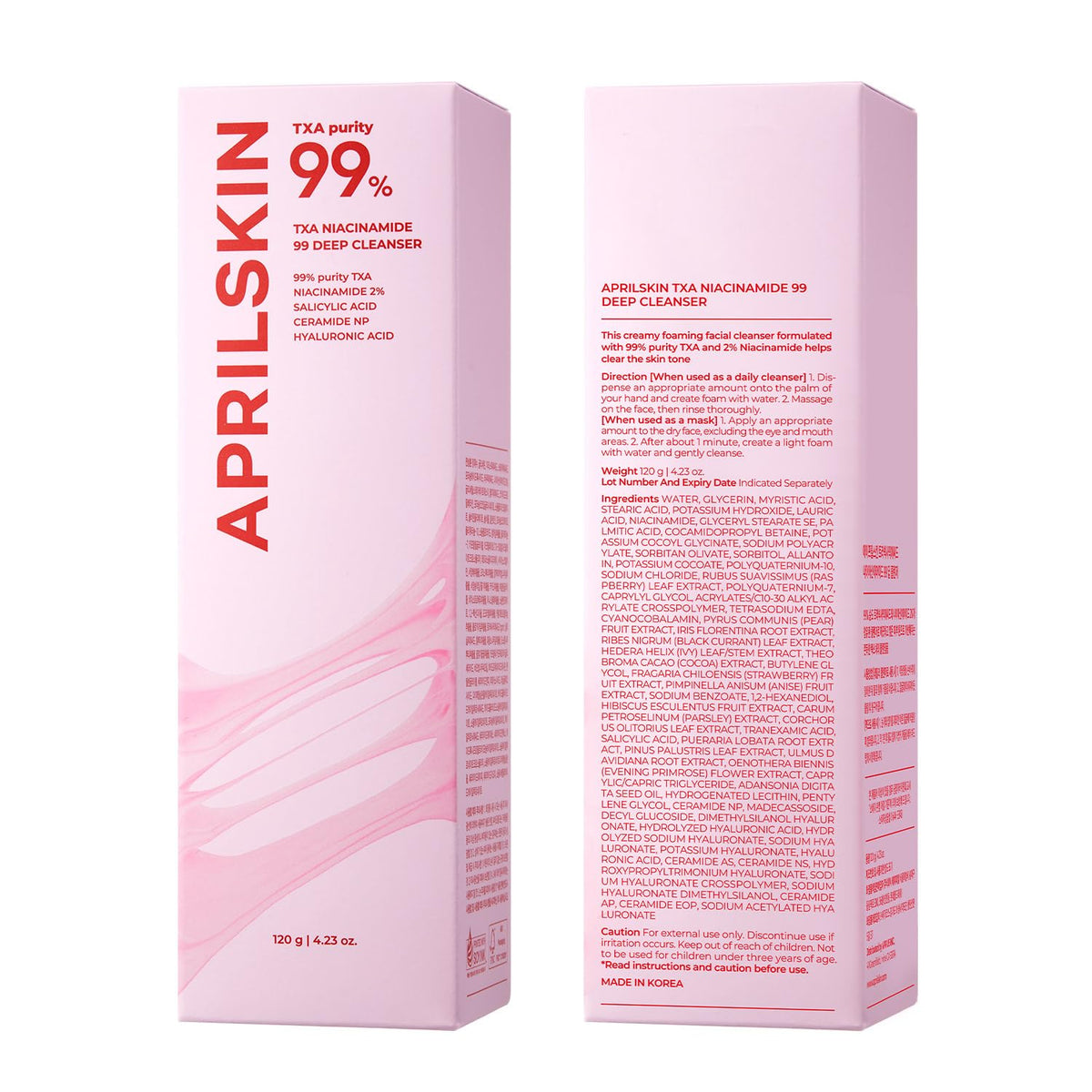 APRILSKIN water droplets on skin to show hydration and soothing benefit
