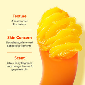 APRILSKIN balm being massaged onto face showing gentle makeup dissolution benefit