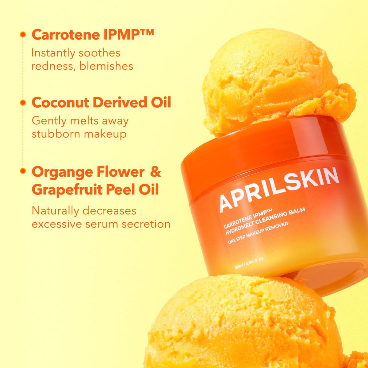 APRILSKIN jar held in hand for scale to show 3.04 fl.oz travel-friendly size