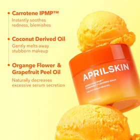 APRILSKIN jar held in hand for scale to show 3.04 fl.oz travel-friendly size