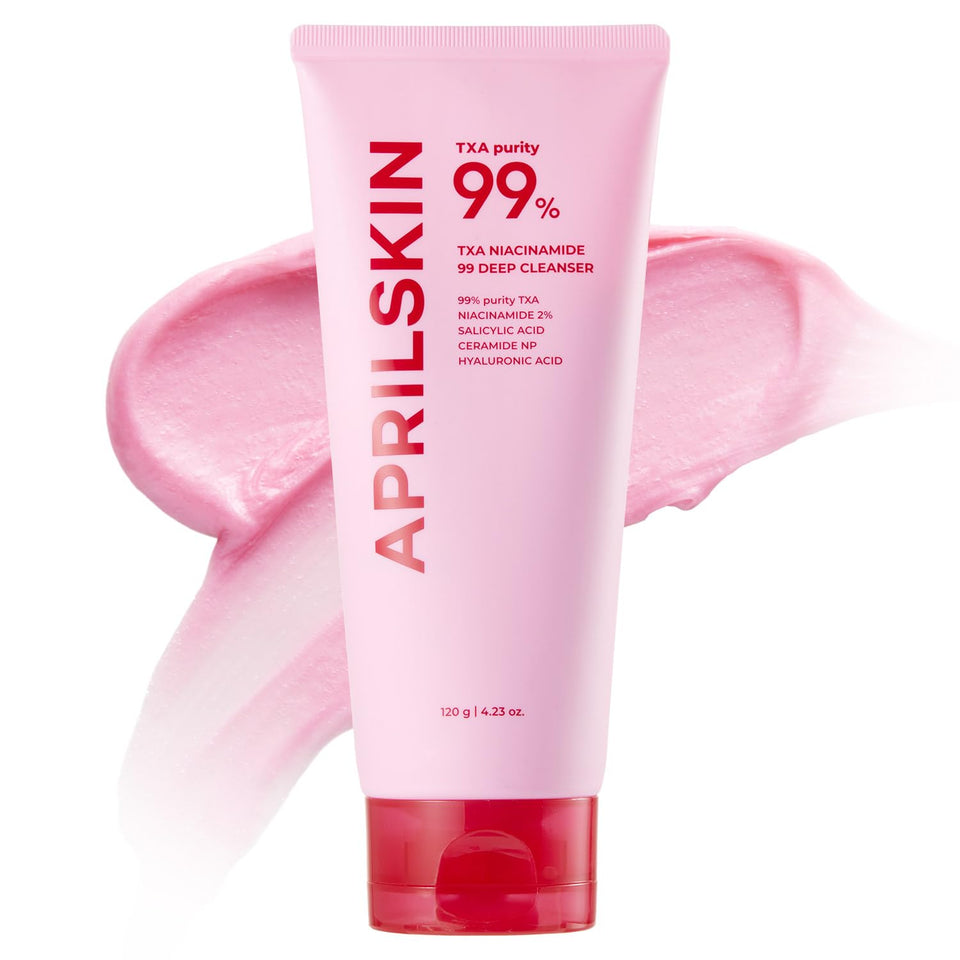 APRILSKIN front packaging showing cleanser and brand for clear identification