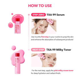 APRILSKIN serum being patted onto cheek for improved tone